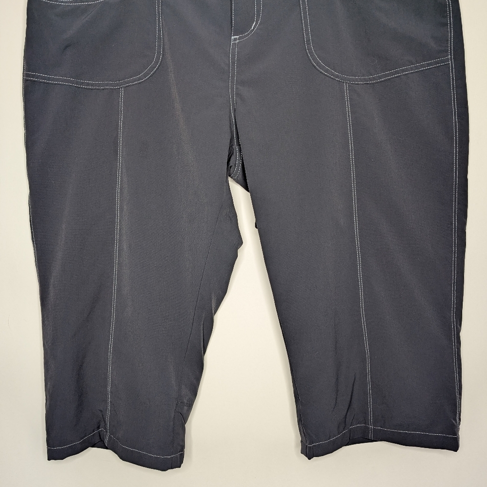 Kühl Mountain Culture Gray Outdoor Capris Pants Size 14 Regular - Picture 3 of 16
